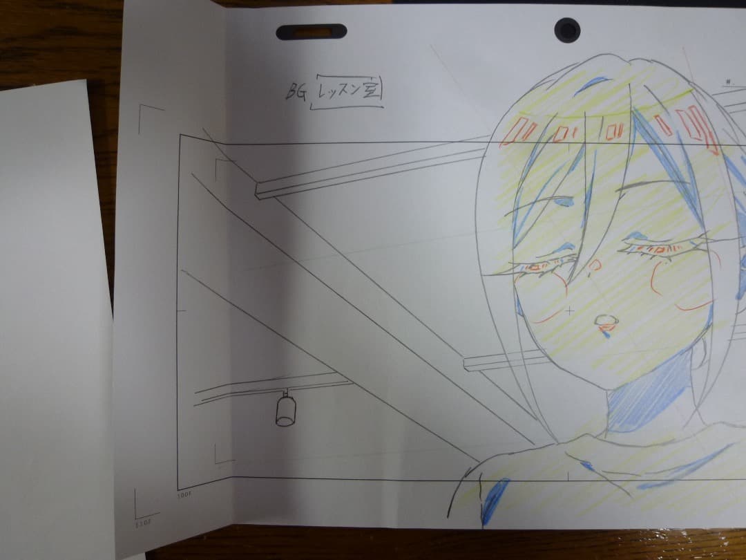 君のことが大大大大大好きな100人の彼女 直筆原画 　銘戸芽衣　三森すずこ
