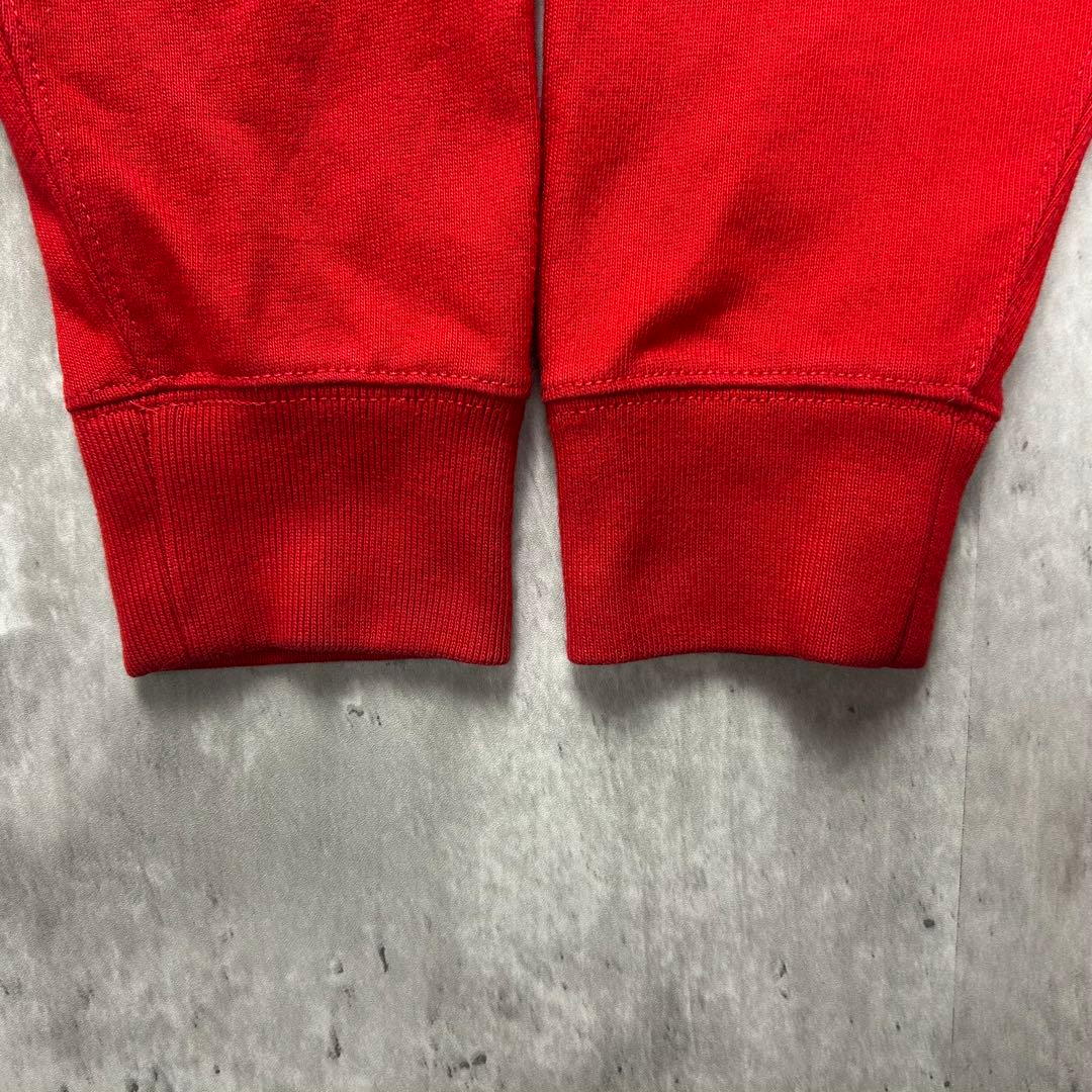 ラルフローレン 刺繍ロゴ エルボーパッチ ラガーシャツ レッド L 6493