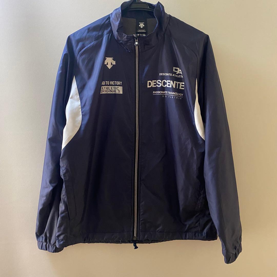 DESCENTE ネイビー ウィンドブレーカー上下セット
