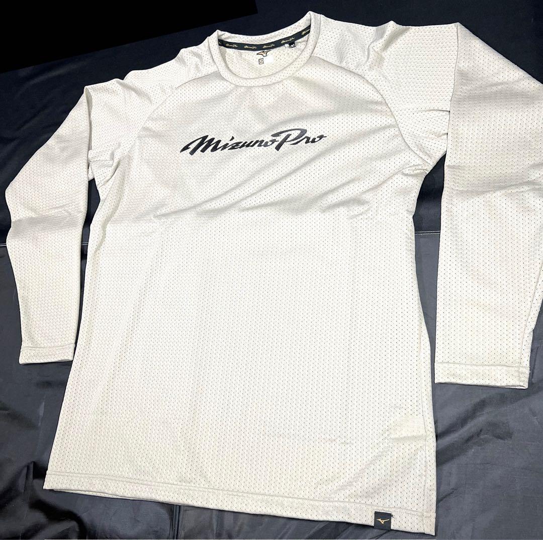 【ミズノプロ】 KUGEKI ロングTシャツ カーキ XO 12JABT76