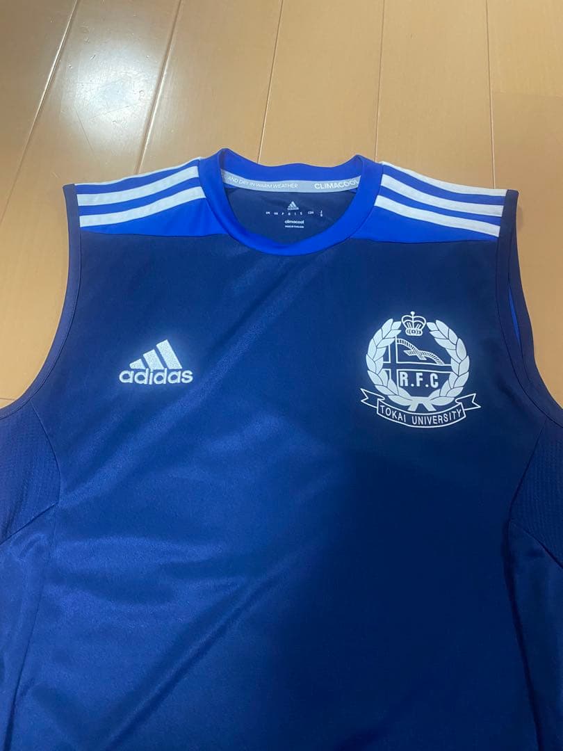 東海大学 adidas ラグビー ノースリーブ ネイビー