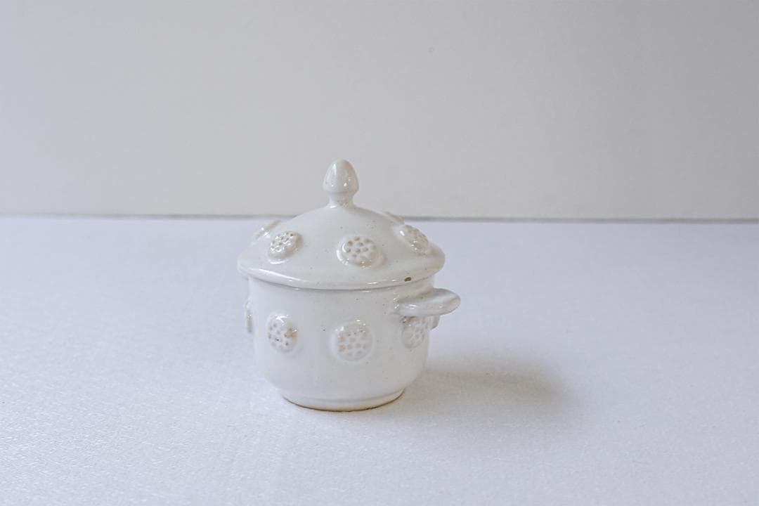 フランスアンティーク　エミール・テシエ　かわいい　クリームポット　H8.2cm
