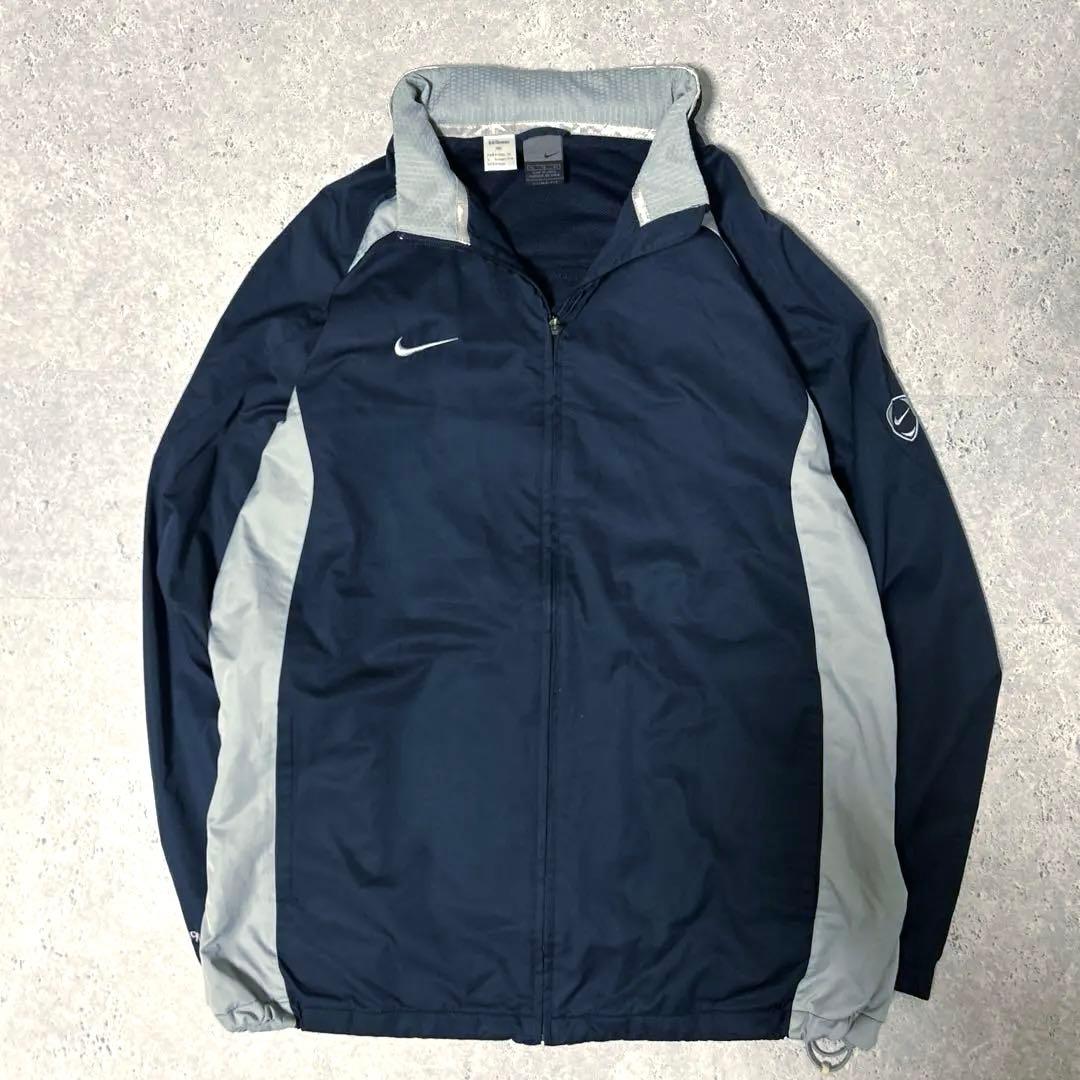 NIKE 00s ナイロンジャケット ウィンドブレーカー ネイビー XL