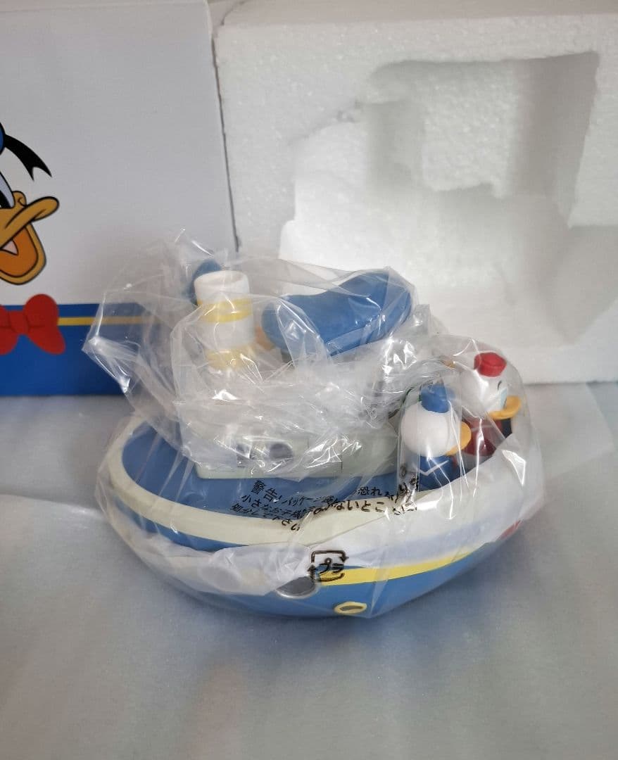 ドナルドダック ボート型小物入れ　コットンボックス