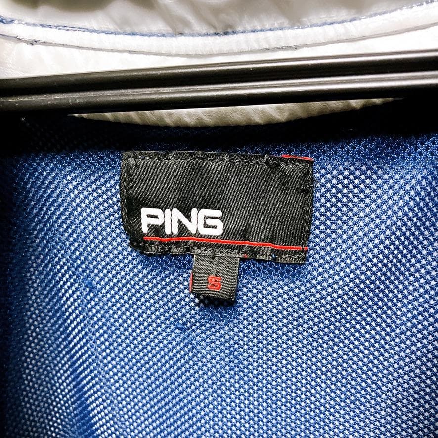 PING レディース レインウェア ジャケット Sサイズ ネイビー フード 美品
