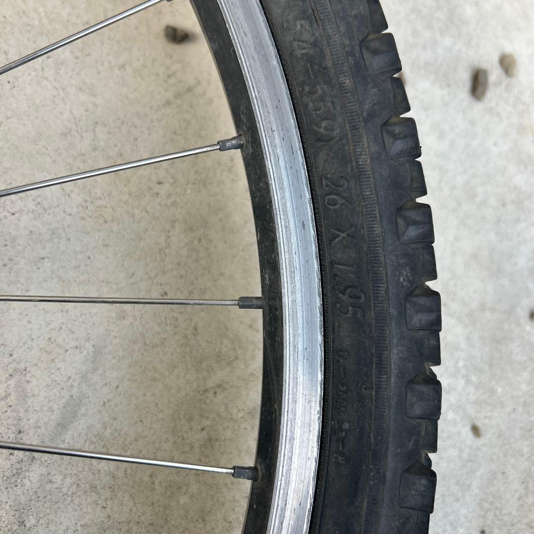ちゃお@ MTB SHIMANO 26インチホイール タイヤ　前後