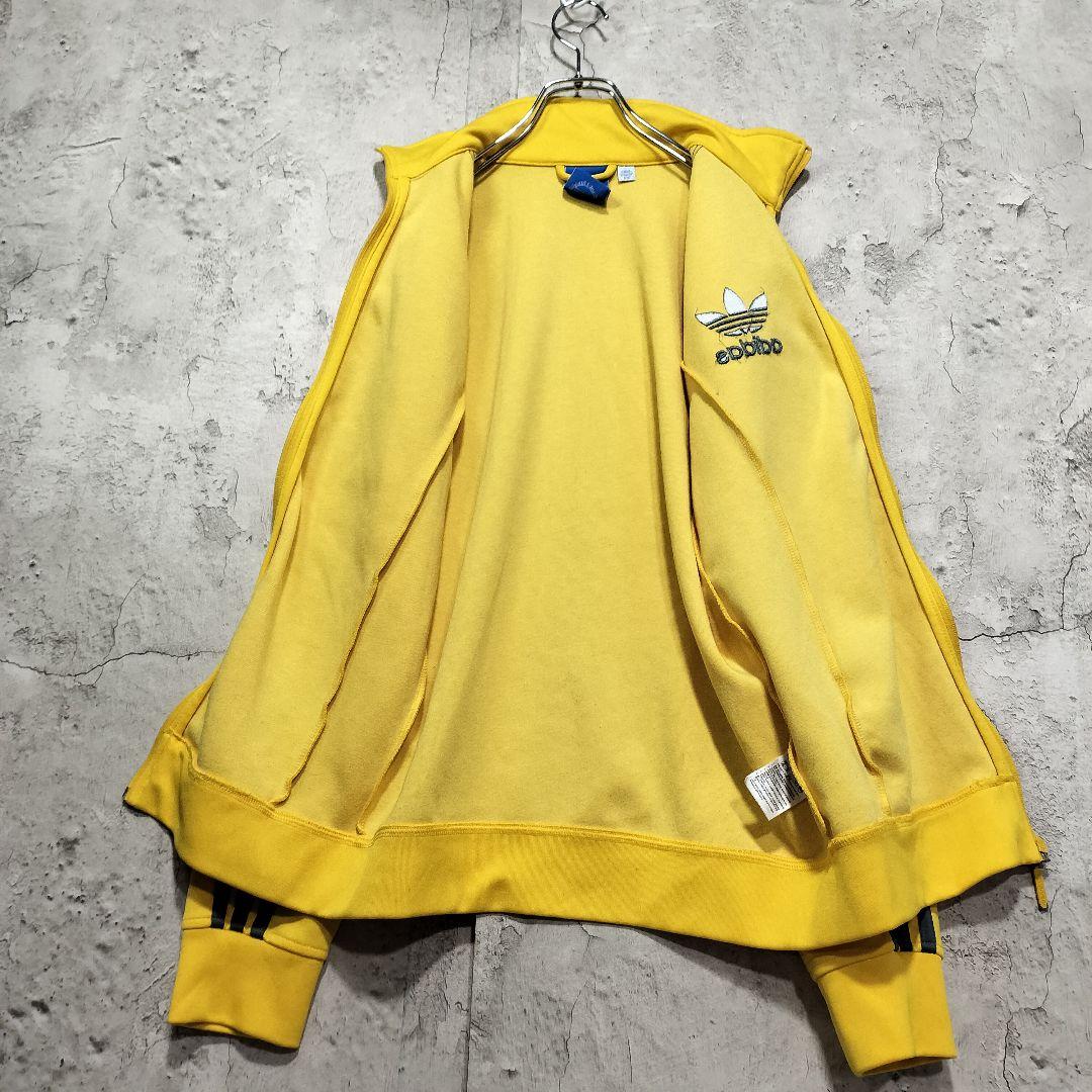 ★人気　アディダス　トラックジャケット　ジャージ　ヨーロッパ　イエロー　L