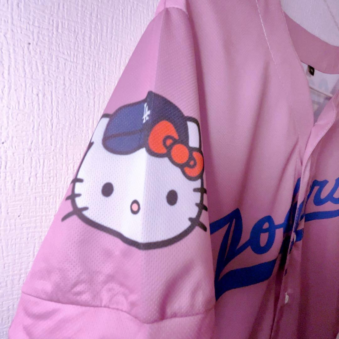 ✮レア✮ハローキティ50周年✮ドジャースコラボユニフォーム✮ピンク