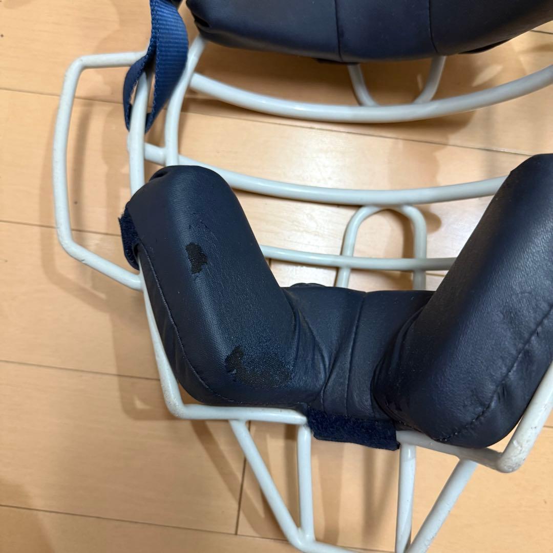 ミズノ　プロ　キャッチャー防具一式　（収納袋有り）　ネイビー
