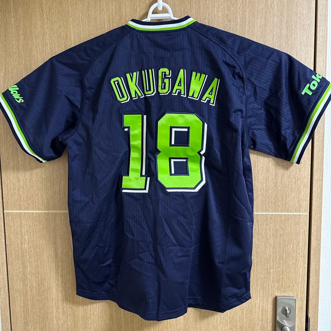 東京ヤクルトスワローズ #18 奥川泰伸 ビジターユニホーム Mサイズ