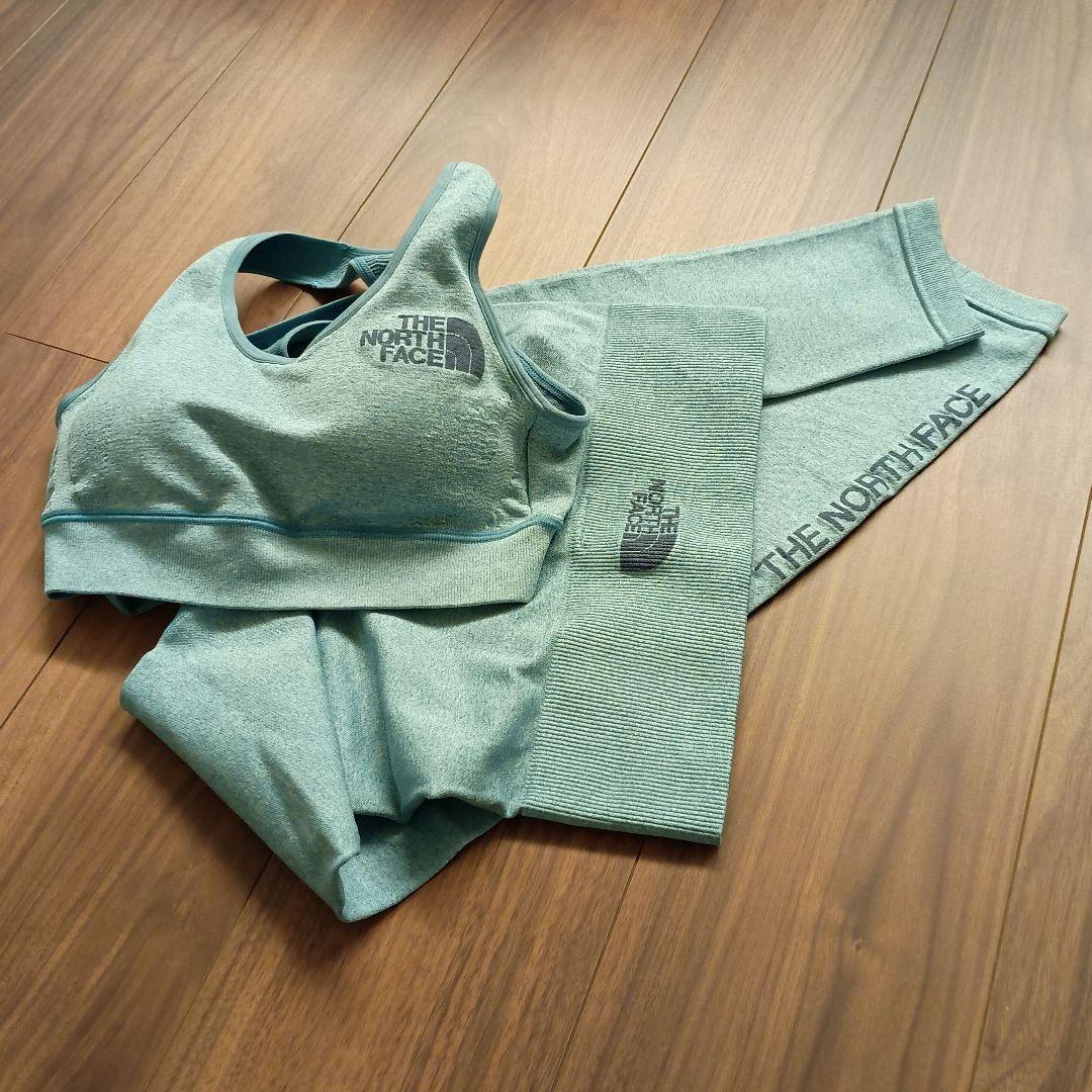 新品 THE NORTH FACE 水色 レギンス スポーツタイツ スパッツ