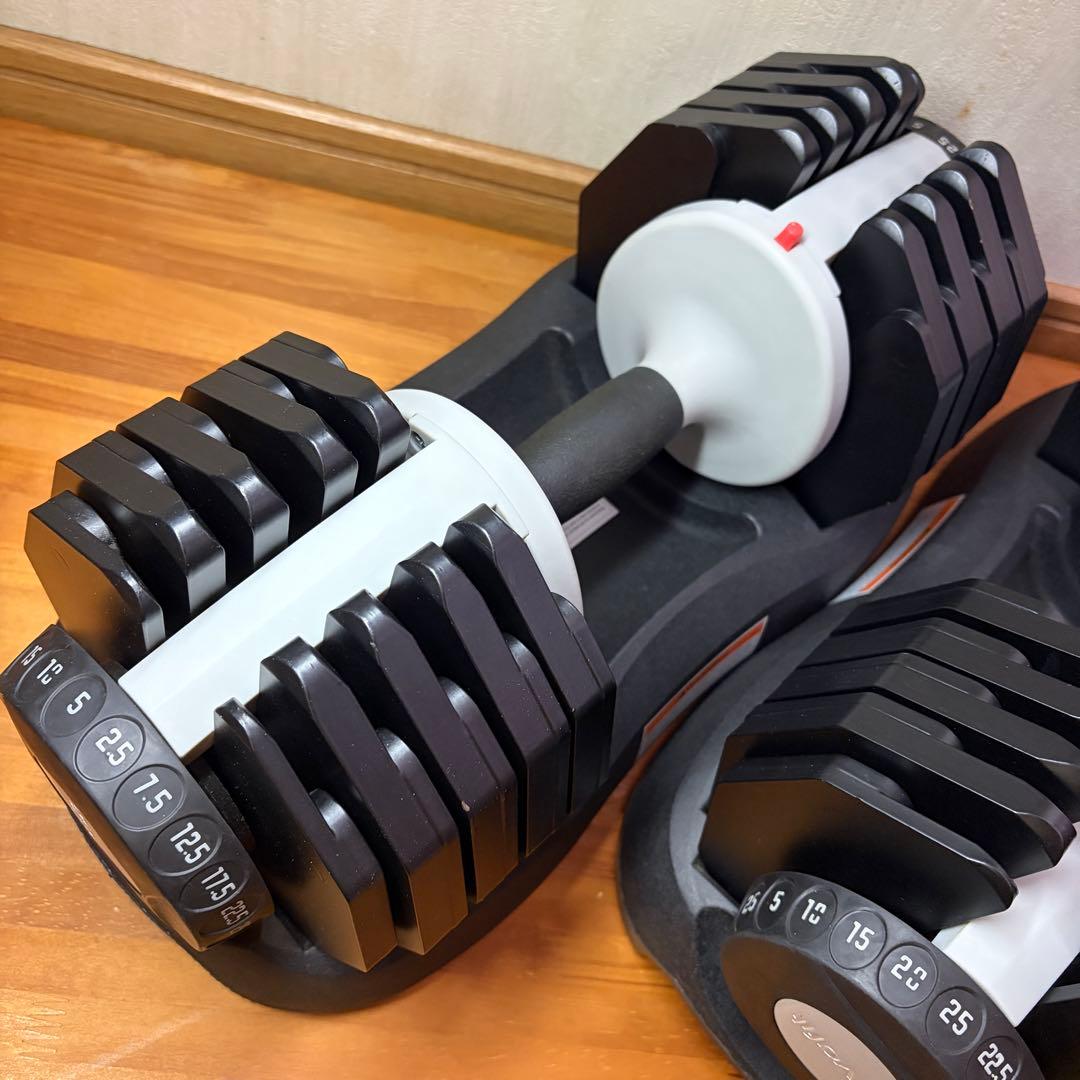 ① 25kg ×2個セット Ativafit 可変式ダンベル 一台10役
