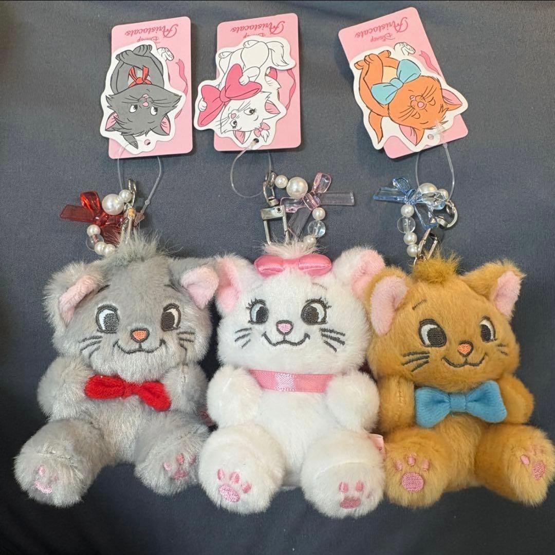 韓国 butter family おしゃれキャットマリー コラボ ぬいキー 3点
