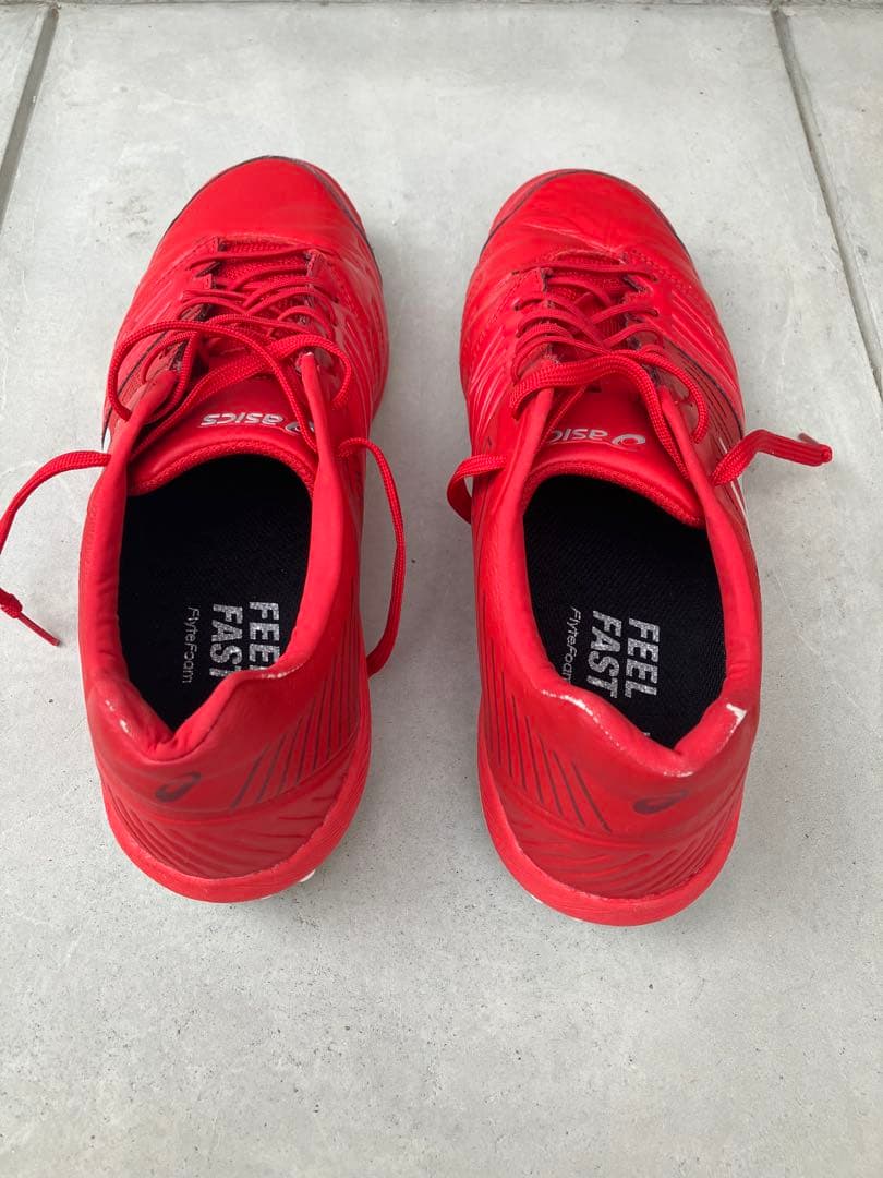 ASICS フットサルシューズ　デスタッキ　レッド　27.0センチ