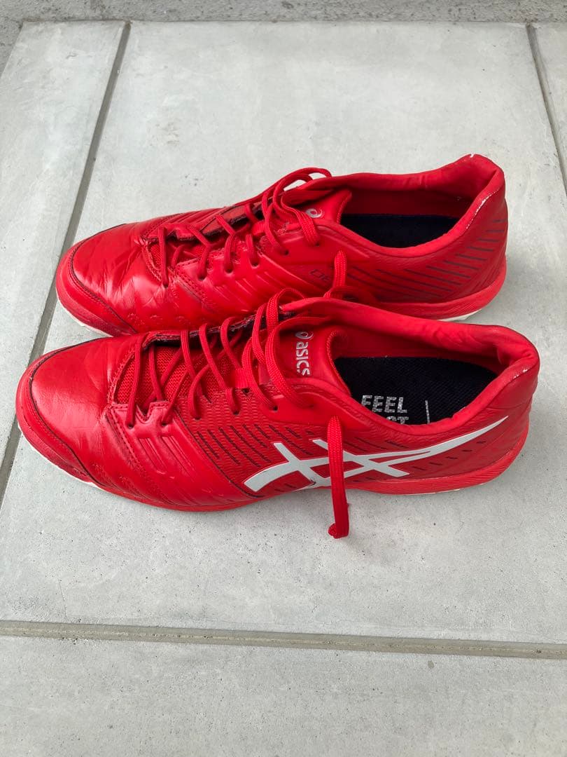 ASICS フットサルシューズ　デスタッキ　レッド　27.0センチ