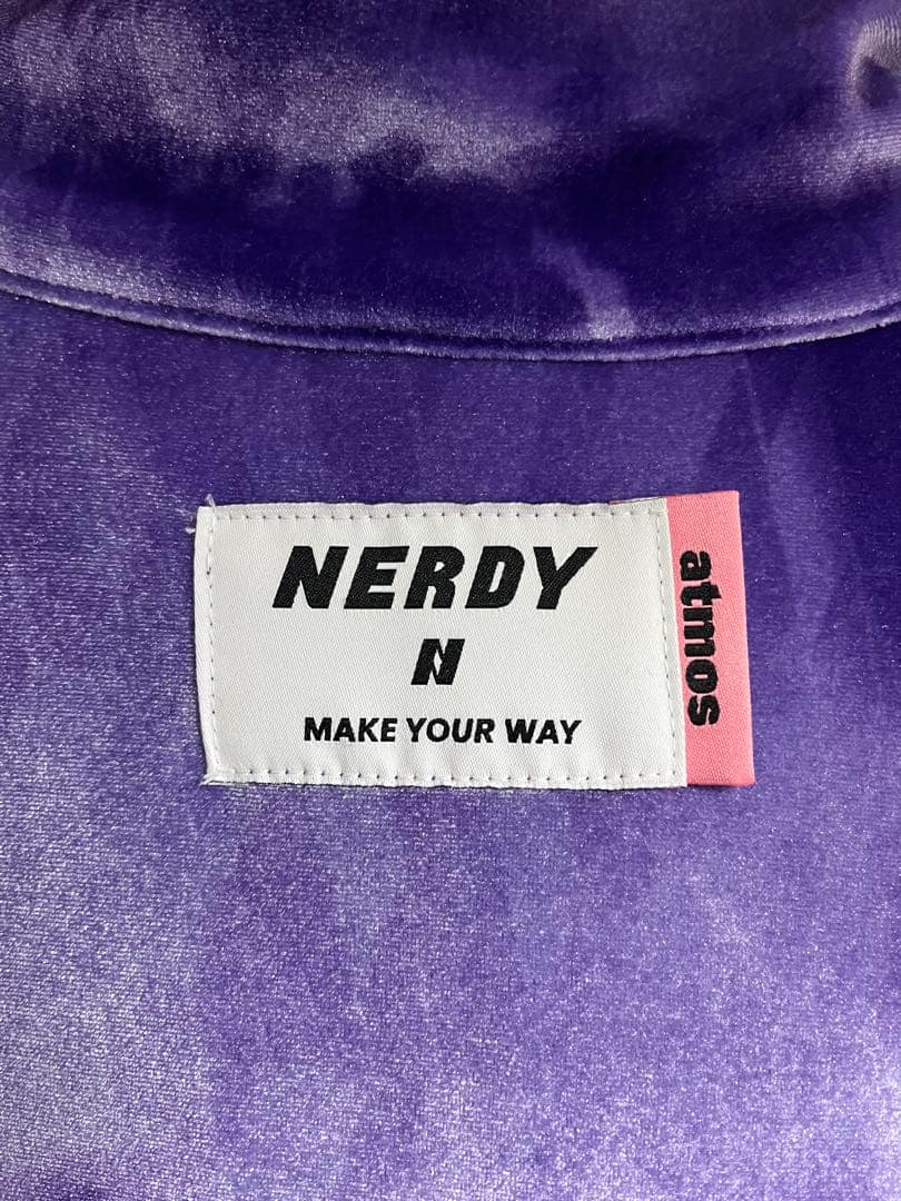 NERDY ベロアジャージセットアップ 紫 atmos別注