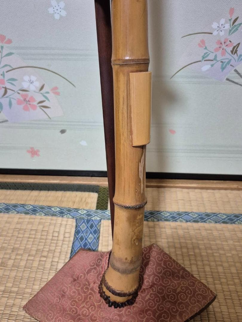 地盛尺八延管　　二尺五寸管（呼称）G調　全長80.0cm 　無銘