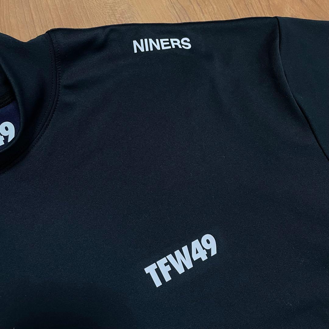 TFW49 モックネック　Tシャツ ブラック　XL junhashimoto