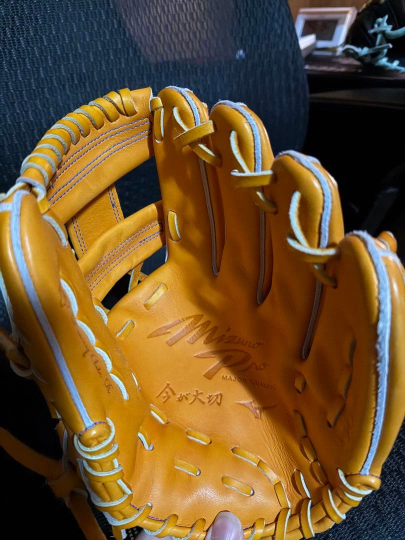 Mizuno pro軟式グローブ オレンジ