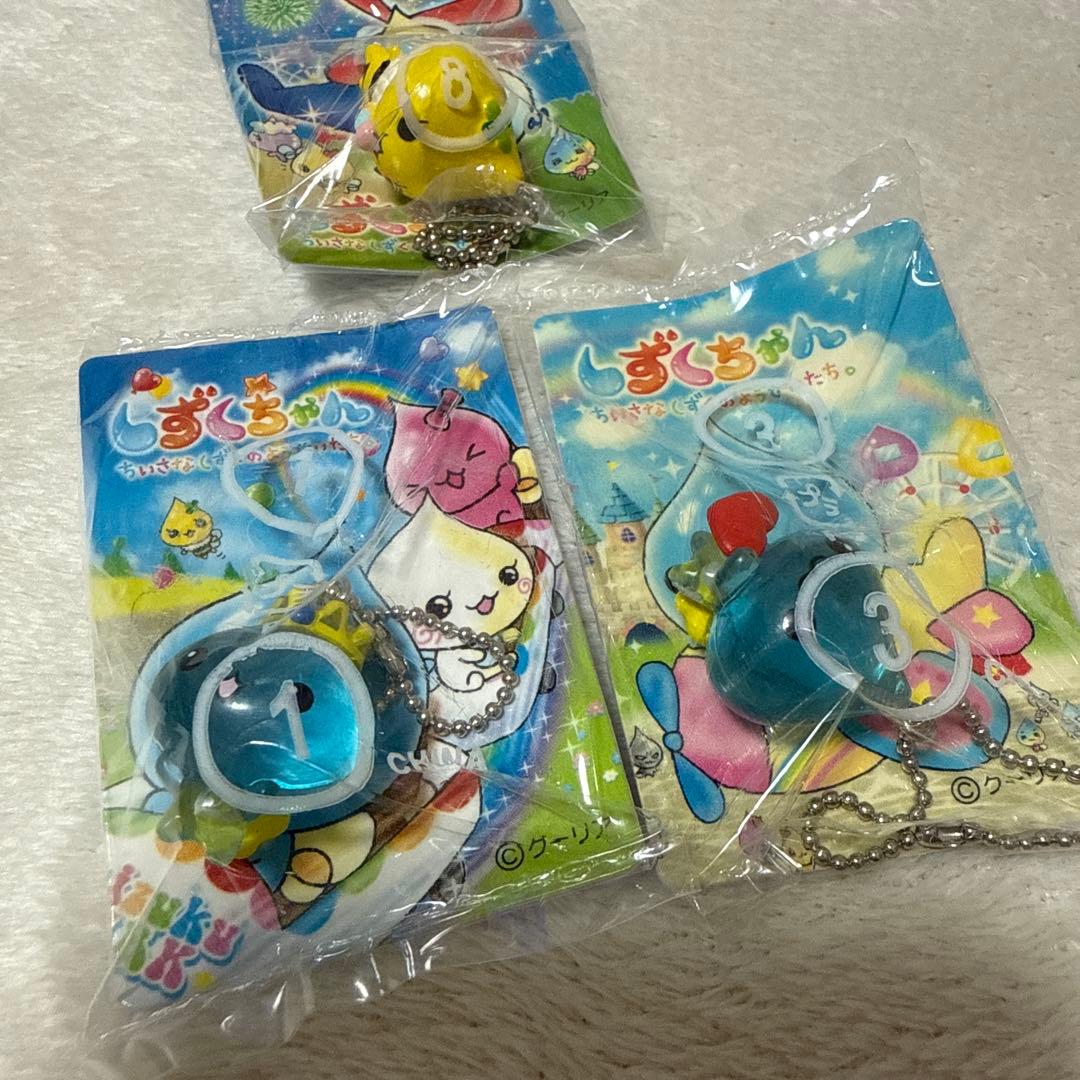 当時品　しずくちゃん キーホルダー　クリア　カード　希少