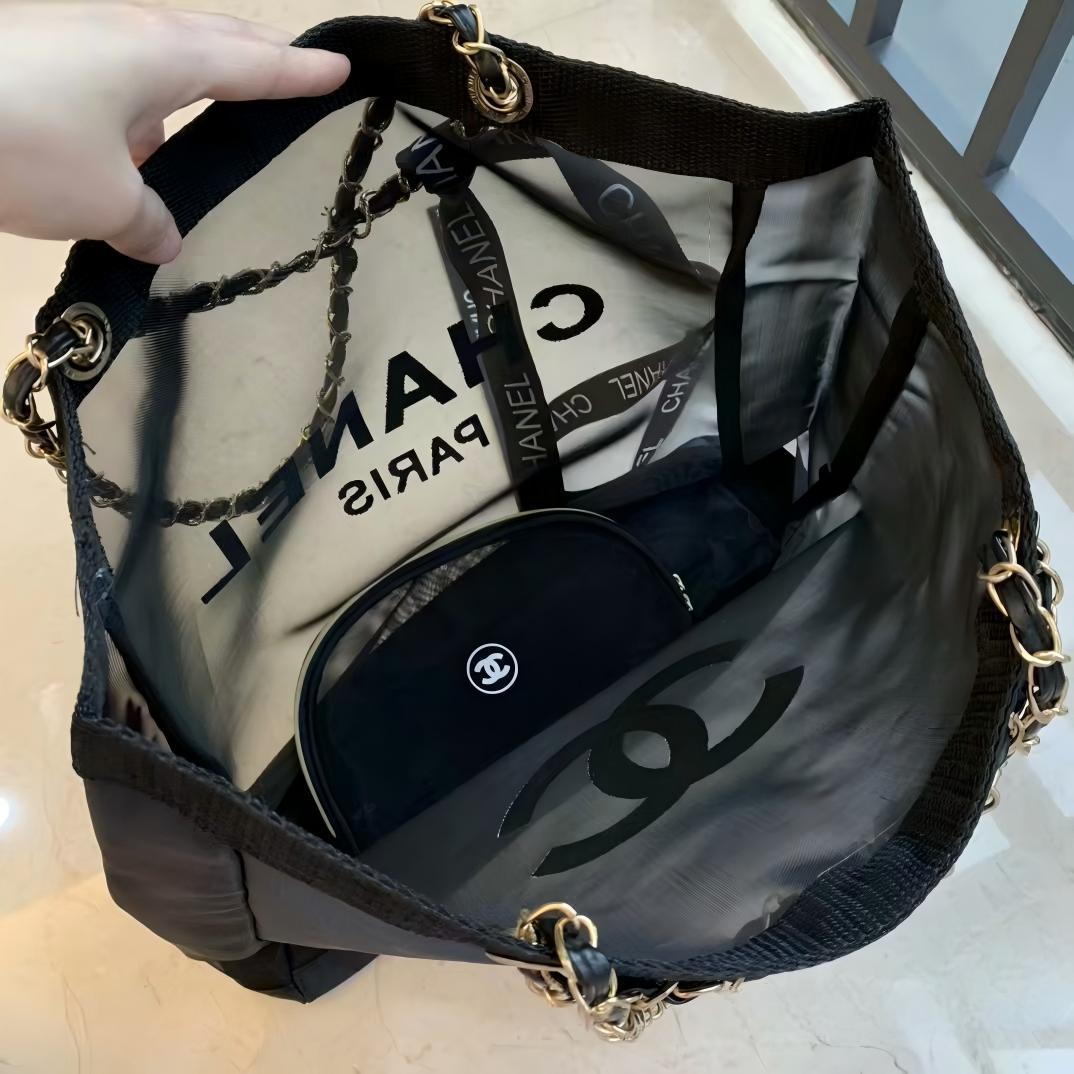 メッシュトートバッグ＆ポーチセット ノベルティ