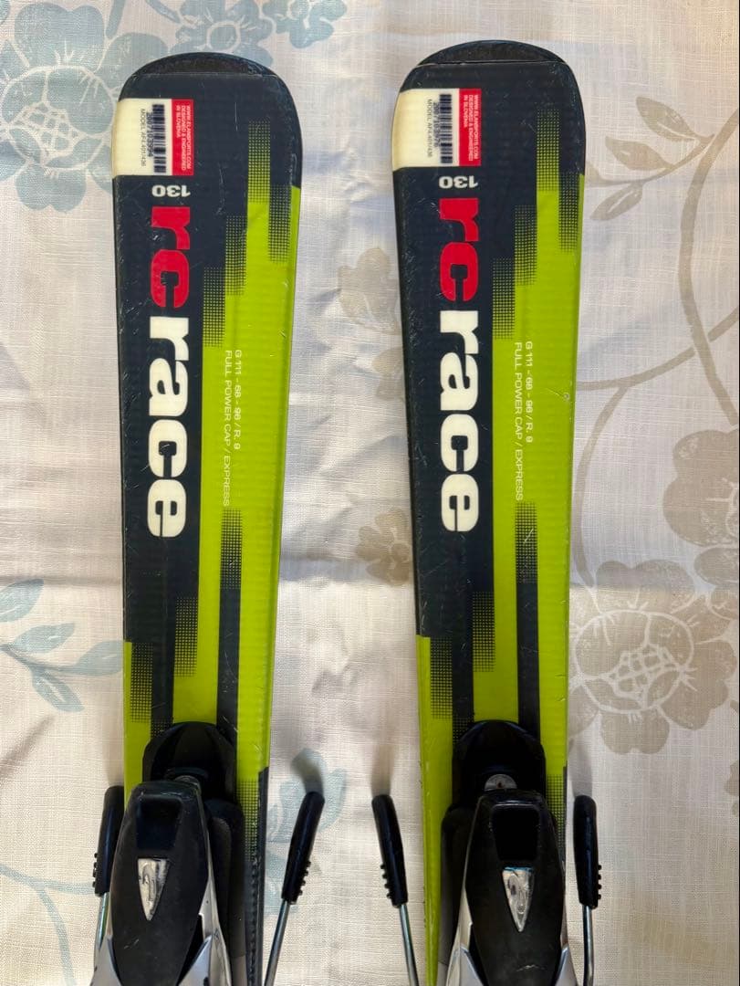 (Elan)エラン スキー板 130cm ジュニア用　ストック、袋　付きセット