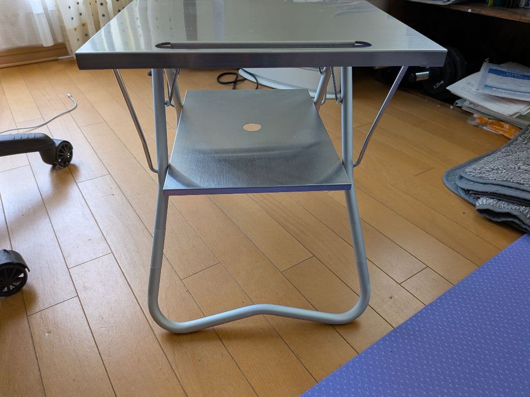 【使用頻度少】スノーピーク 焚火MYテーブル ステンレス トレー付