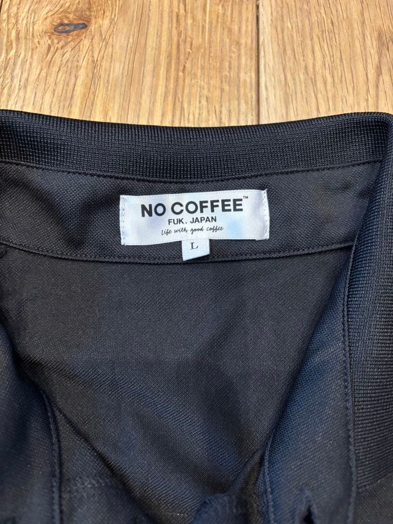 NO COFFEE ゴルフシャツ Lサイズ 黒
