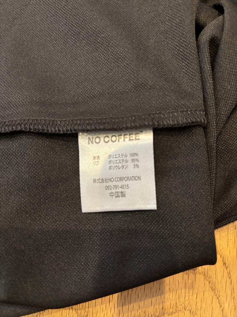 NO COFFEE ゴルフシャツ Lサイズ 黒