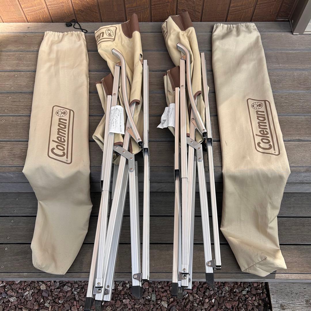 Coleman イージーリラックスチェア ベージュ　2脚セット