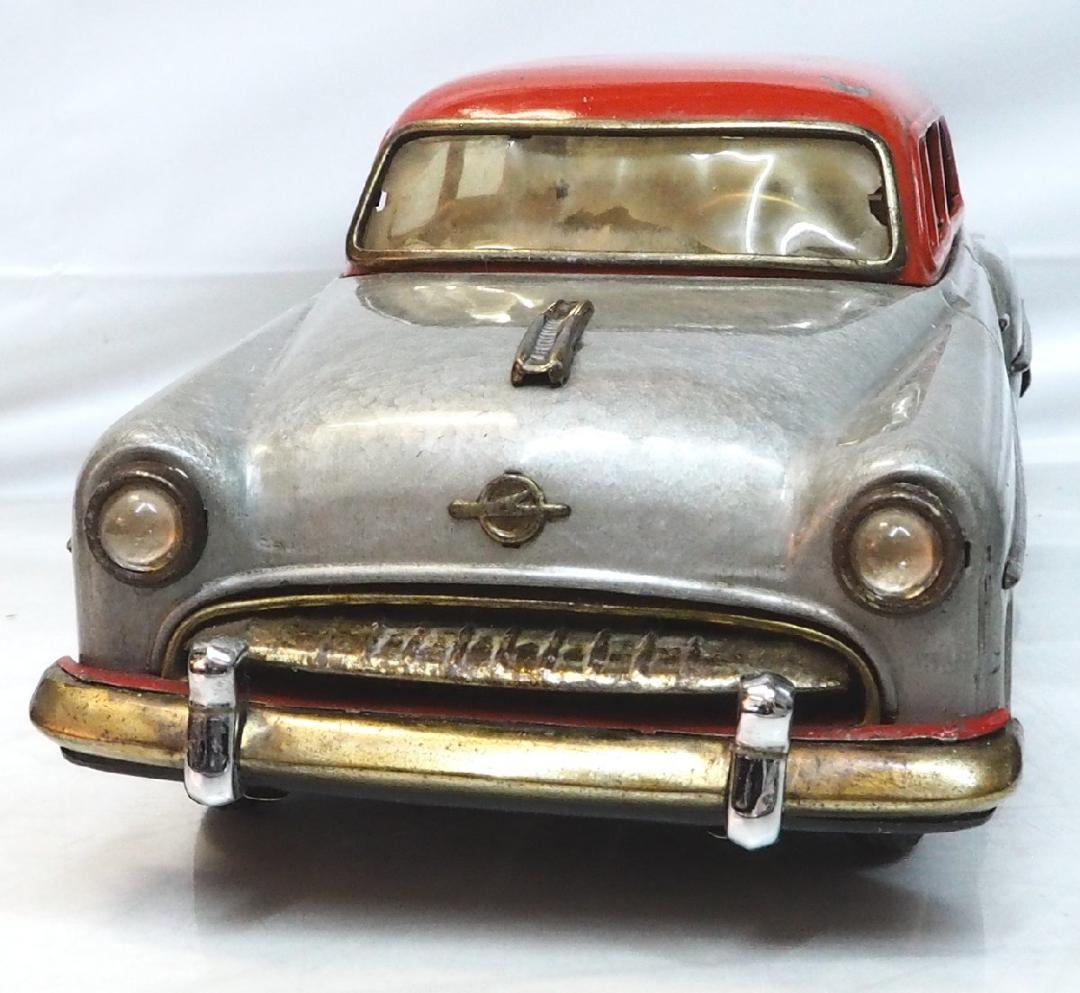 米澤【オペル オリンピア レコルト シルバー大】ブリキtin toy car箱無