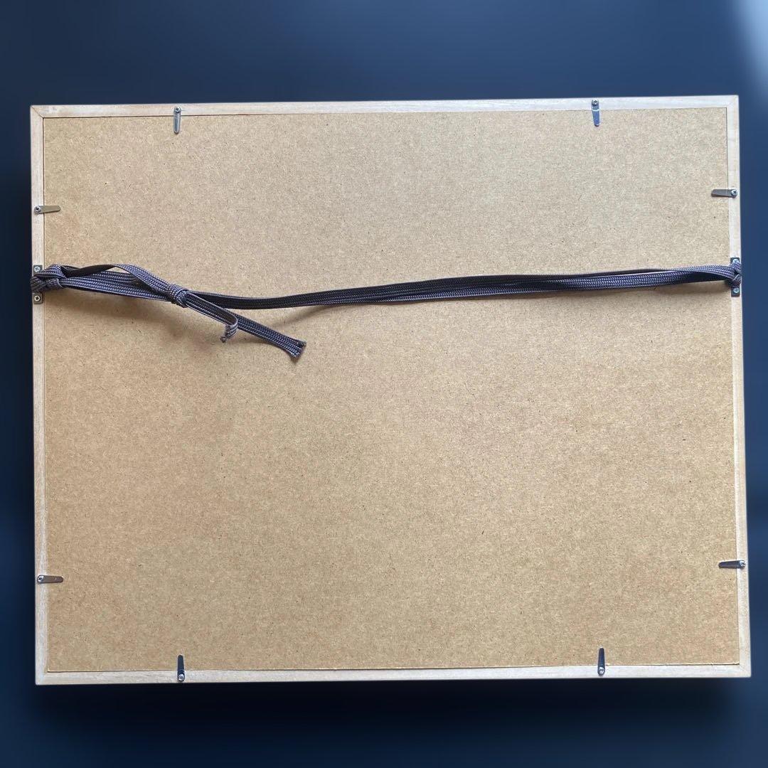 黒沢 久「河畔の街」油彩4号　彩日会委員 額縁40×49絵画24×33cm￼