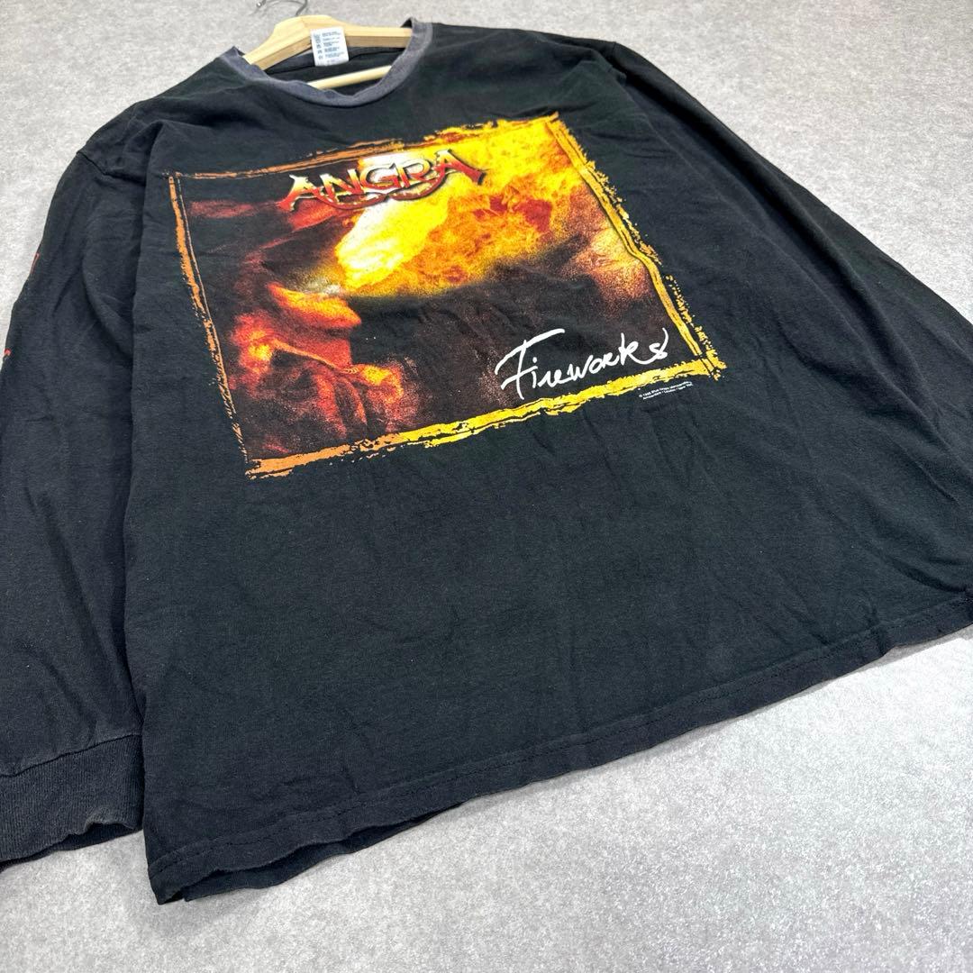 希少 90s ANGRA ヴィンテージ バンド ツアー ロングTシャツ 当時物
