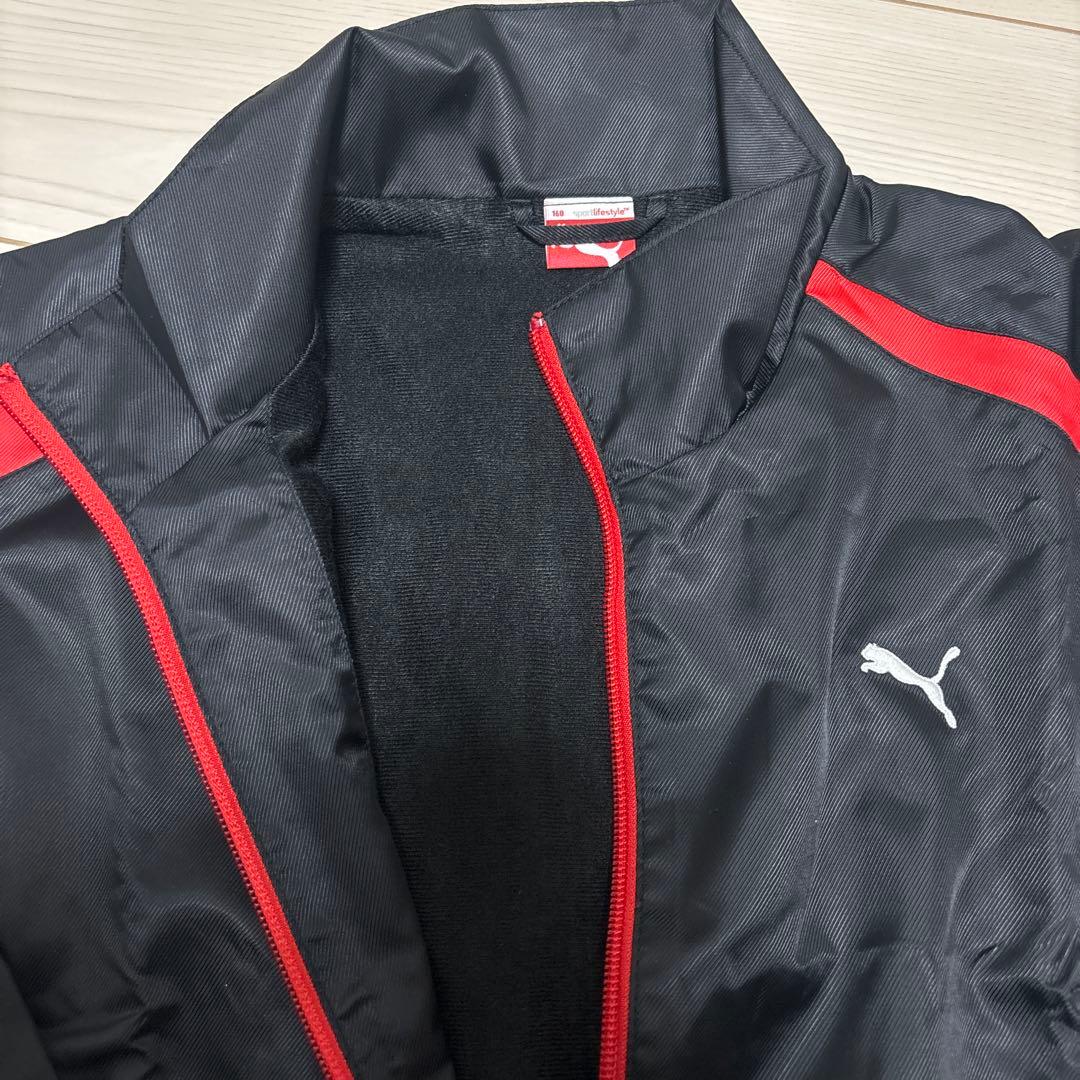 【新品✨️】Puma キッズ ウィンドブレーカー 160 ブラック/レッド