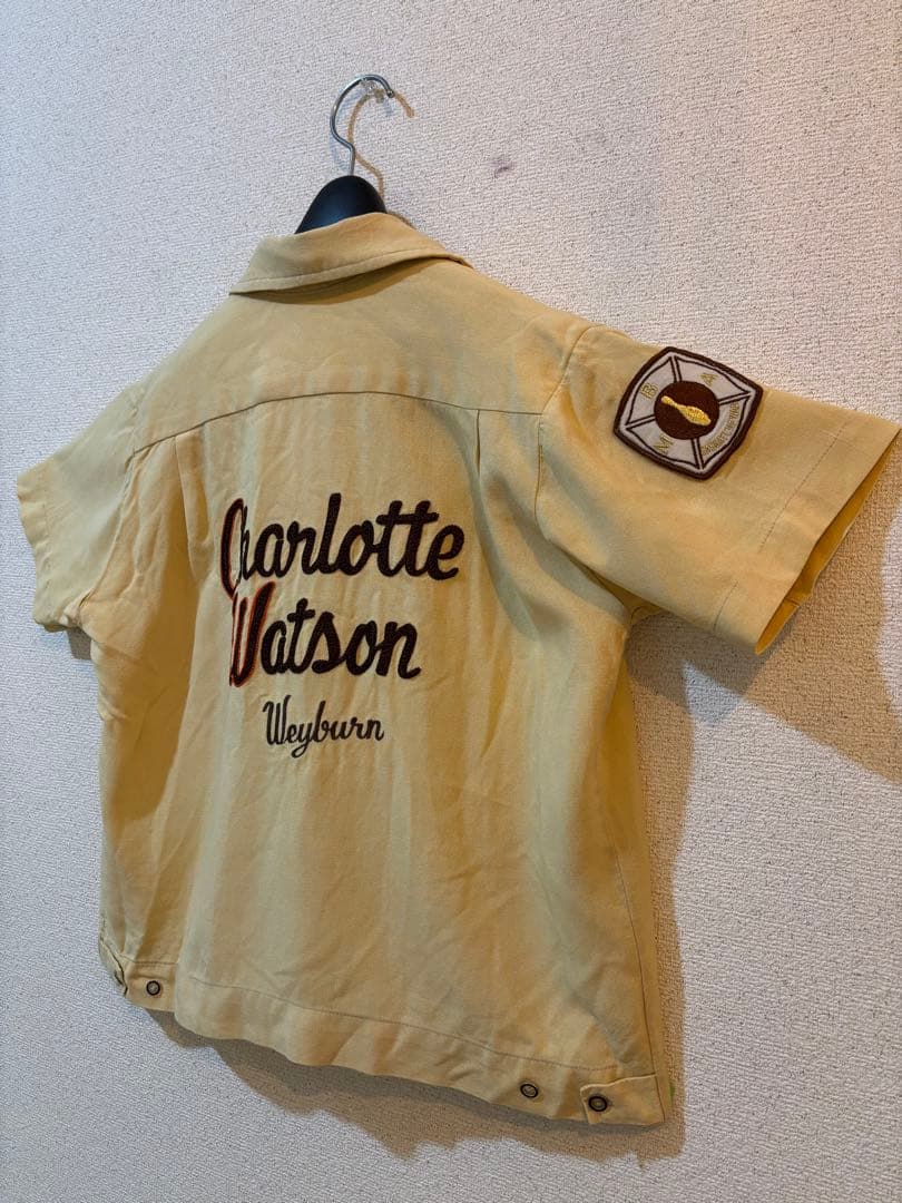 【60s】Charlotte Watsonボウリングシャツ ビンテージ