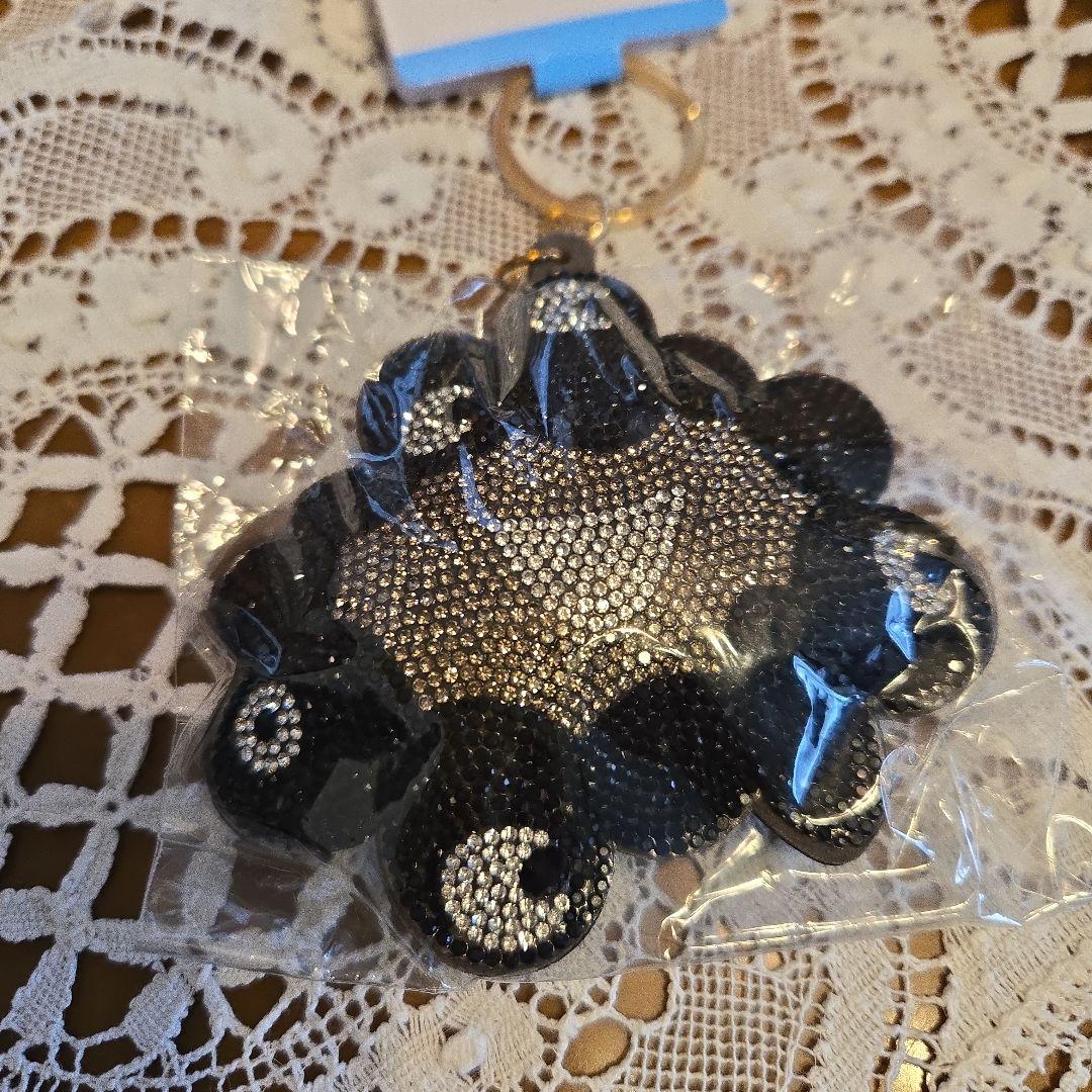 未使用新品 EXPO2025 黒ミャクミャク キラキラキーホルダー