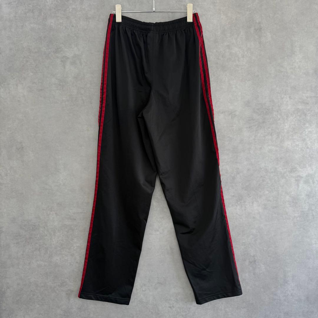 90s old adidas アディダス トラックパンツ ブラック×レッド L