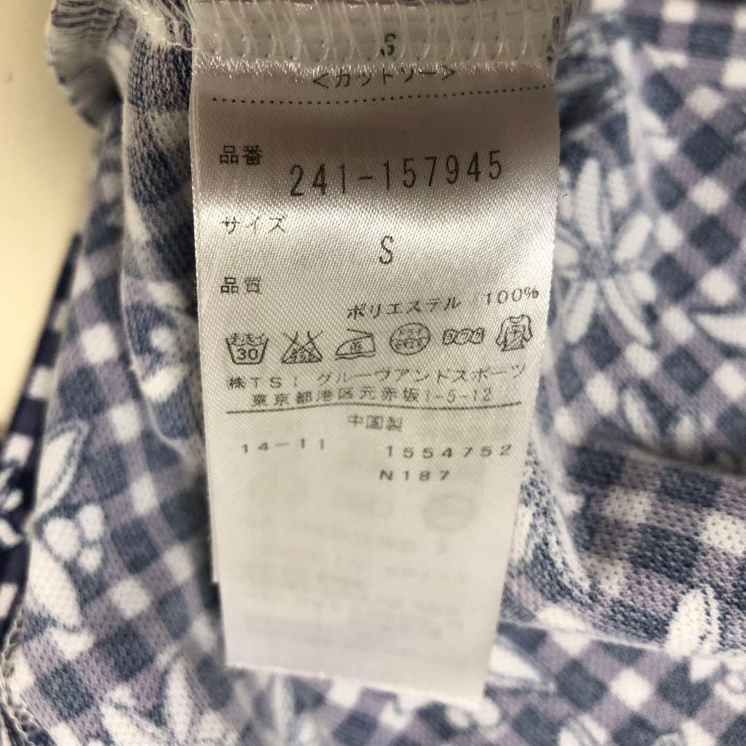 CALLAWAY キャロウェイ 半袖 ポロシャツ ネイビー チェック Sサイズ