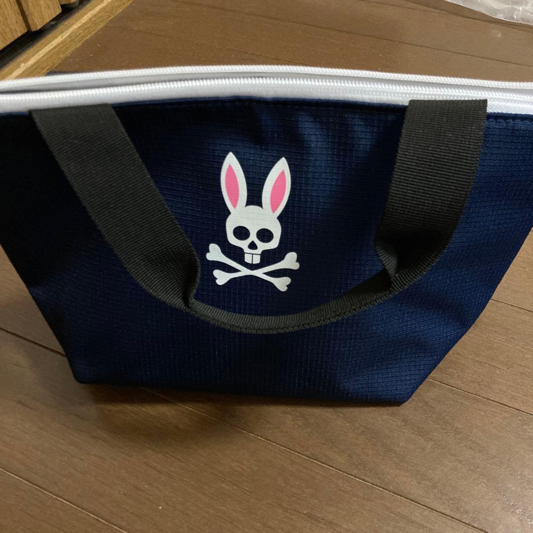 Psycho Bunny スカルデザイン バッグ カートバック ラウンドバック