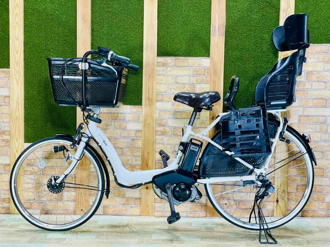 26インチ 低価格モデル　ヤマハ　子供乗せ電動アシスト自転車　H2184