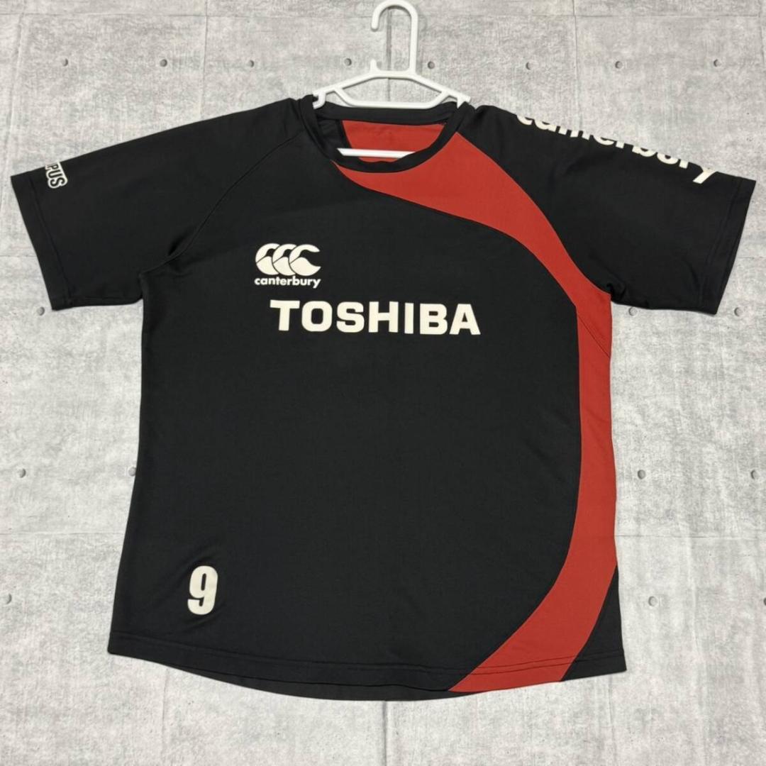 canterbury 東芝 BRAVE LUPUS ラガーシャツ カンタベリー