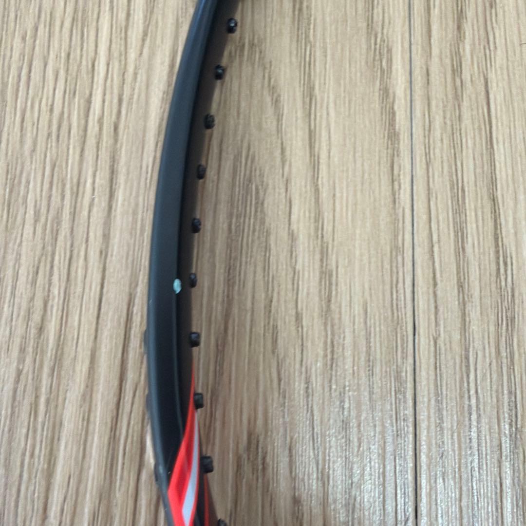 YONEX バドミントンラケット 黒/赤 ケース付き