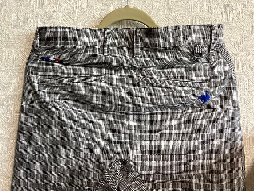 Le Coq Sportif チェック柄ゴルフパンツ