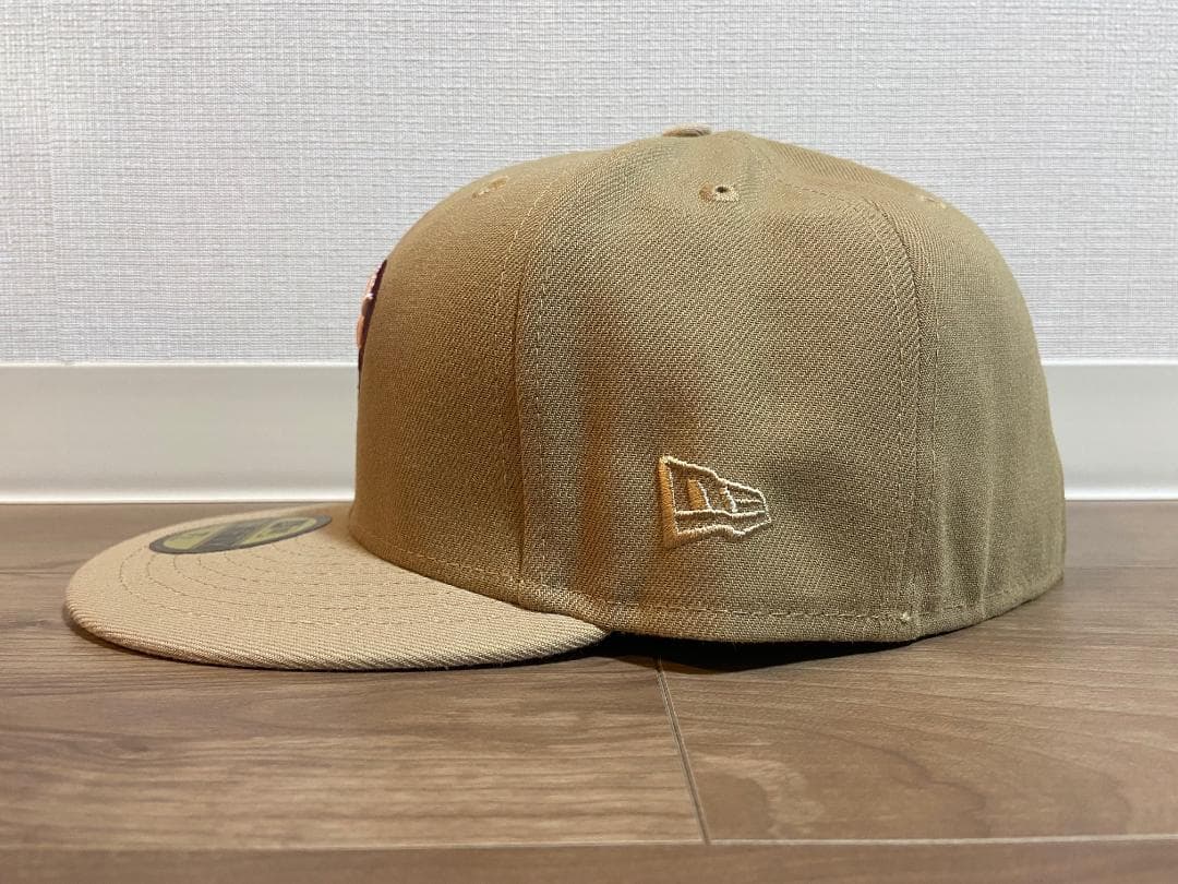New Era 7 5/8 60.6cm フィラデルフィアフィリーズ ベージュ