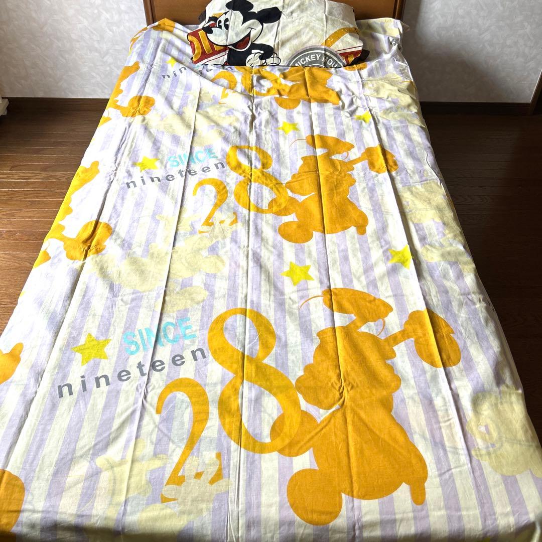 新品　ベルメゾン　ディズニー 洋式用シングル　綿100% 寝具カバーリングセット