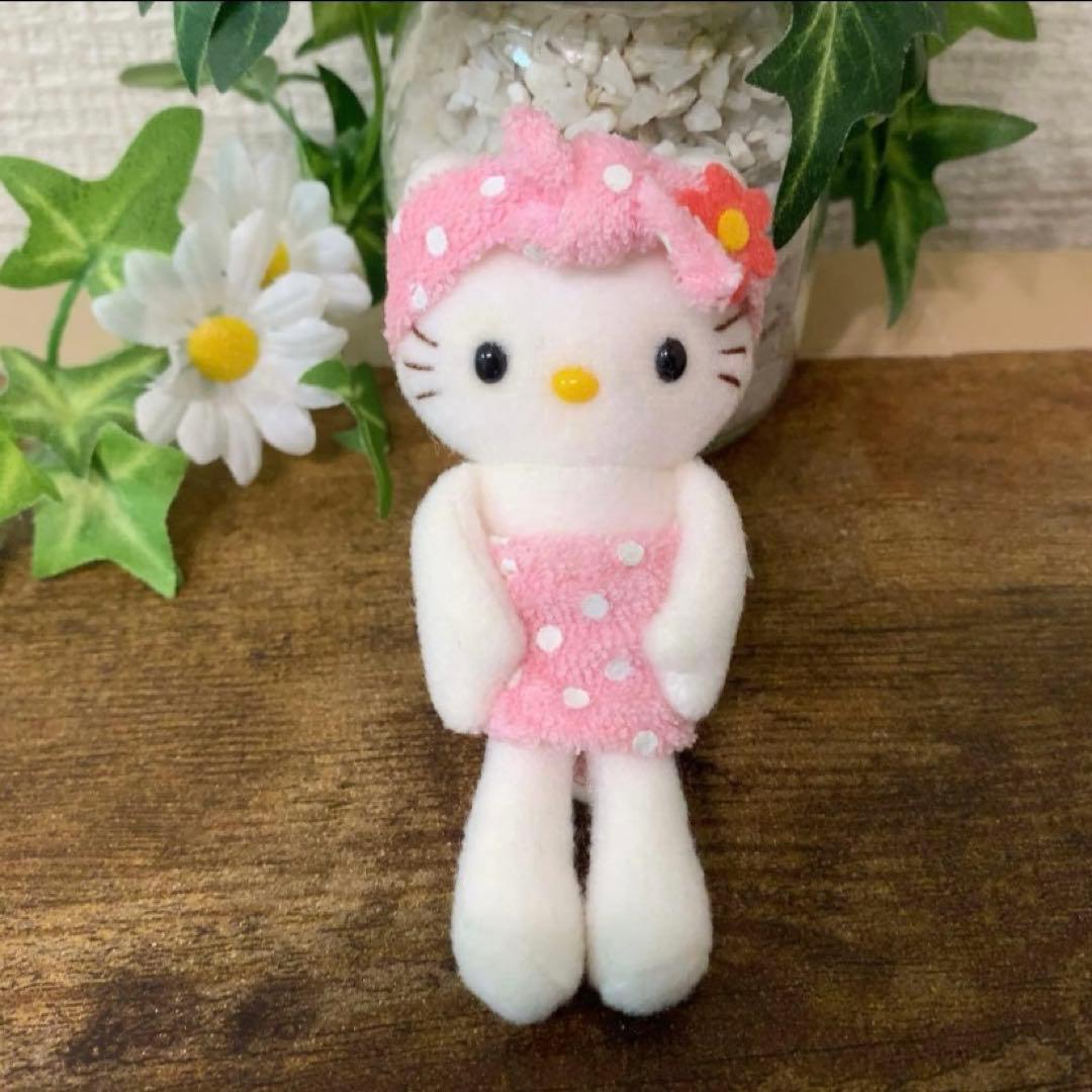 【希少激レア】⭐︎非売品⭐︎ ハローキティ　お風呂　足長　ミニぬいぐるみマスコット