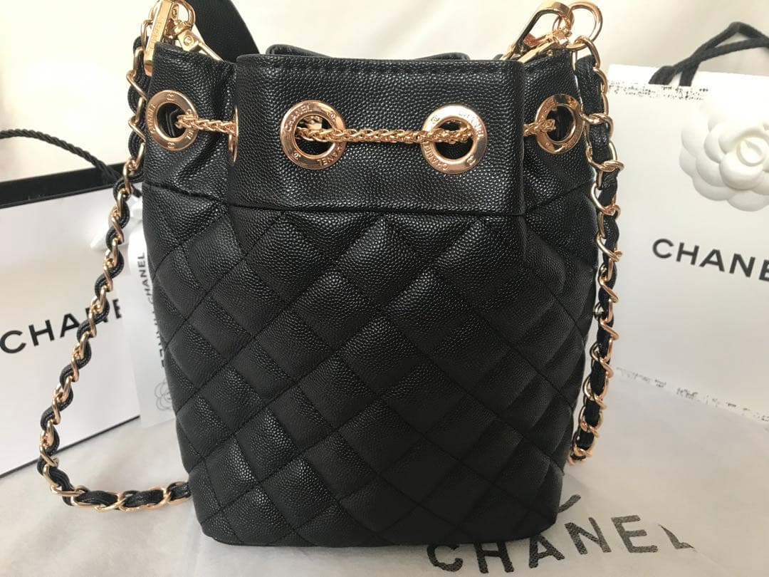 CHANEL ノベルティ 2way 巾着ショルダーバッグ