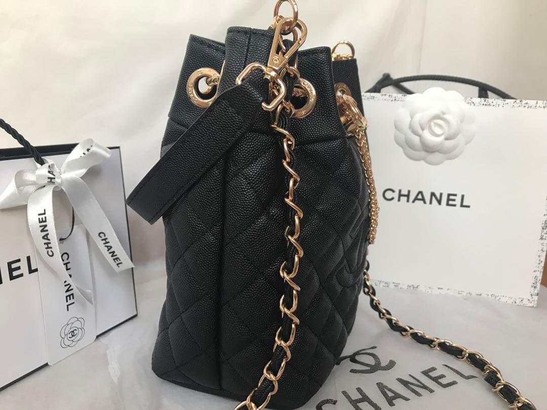 CHANEL ノベルティ 2way 巾着ショルダーバッグ