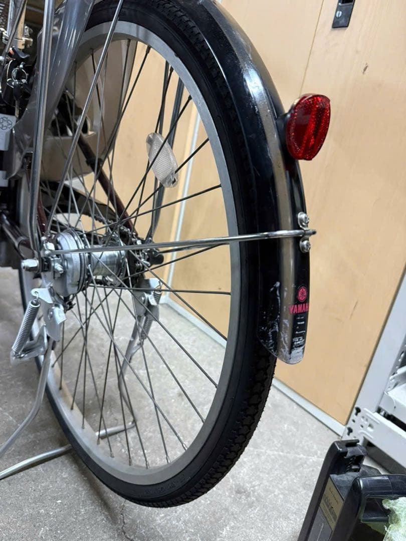 大阪府　ヤマハ　電動アシスト自転車 ブラウン バスケット付き