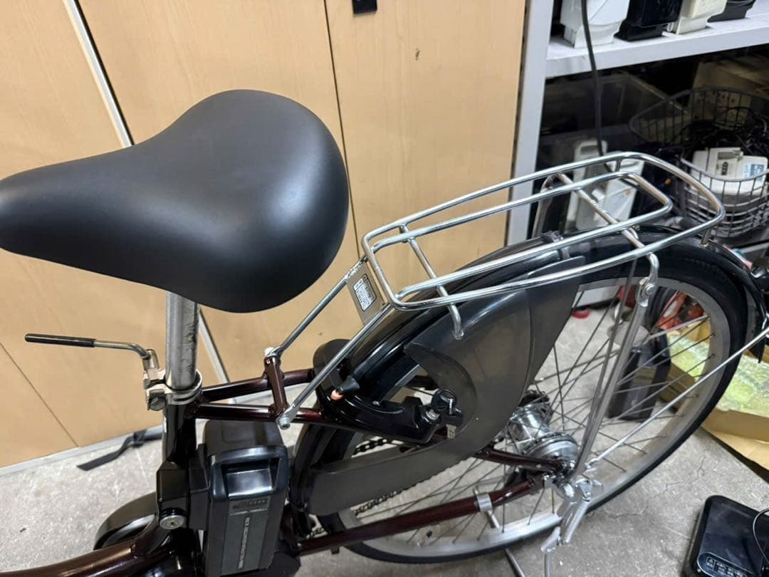 大阪府　ヤマハ　電動アシスト自転車 ブラウン バスケット付き